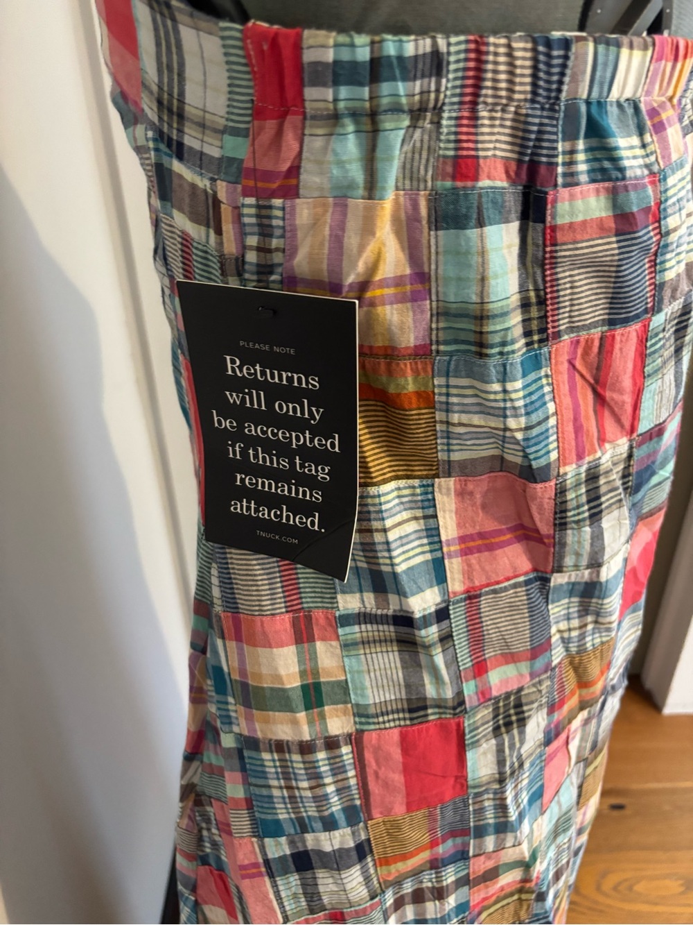 Tuckernuck Heritage Madras Jagger Maxi Dress Patchwork Halter NWT - Picture 5 of 13